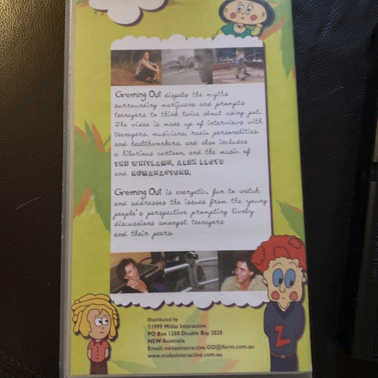 Greening Out - A Video On Marijuana & It's Effects (VHS, 1999) PAL