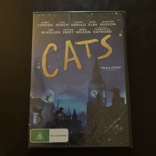 *New Sealed* Cats (DVD, 2019) James Corden, Judi Dench Region 4&2