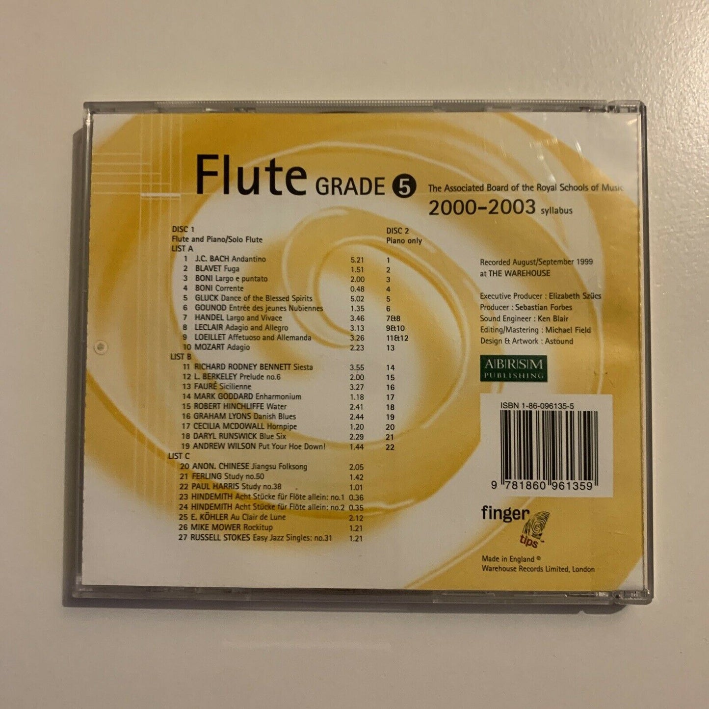 The Royal Schools Of Music: Flute Grade 5 2000-2003 Syllabus CD 2-Disc