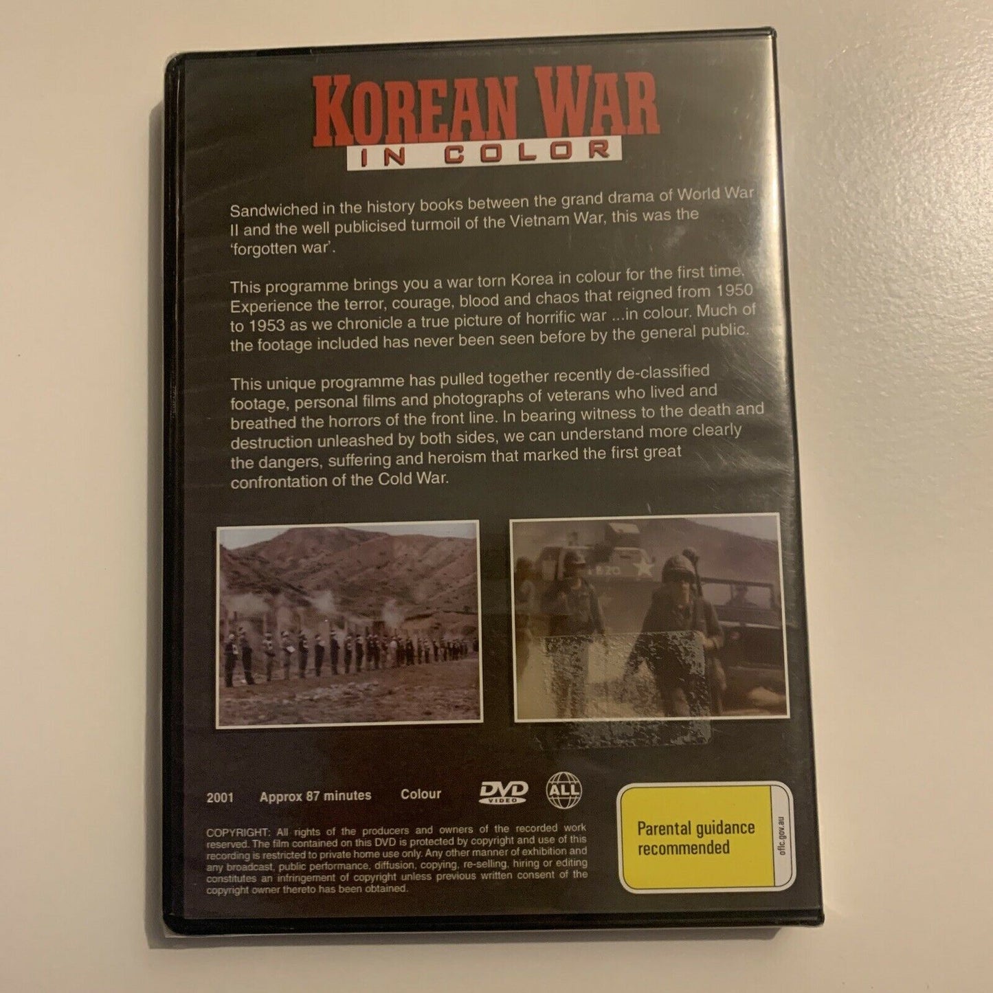 *New Sealed* Korean War In Color (DVD, 2001) All Regions