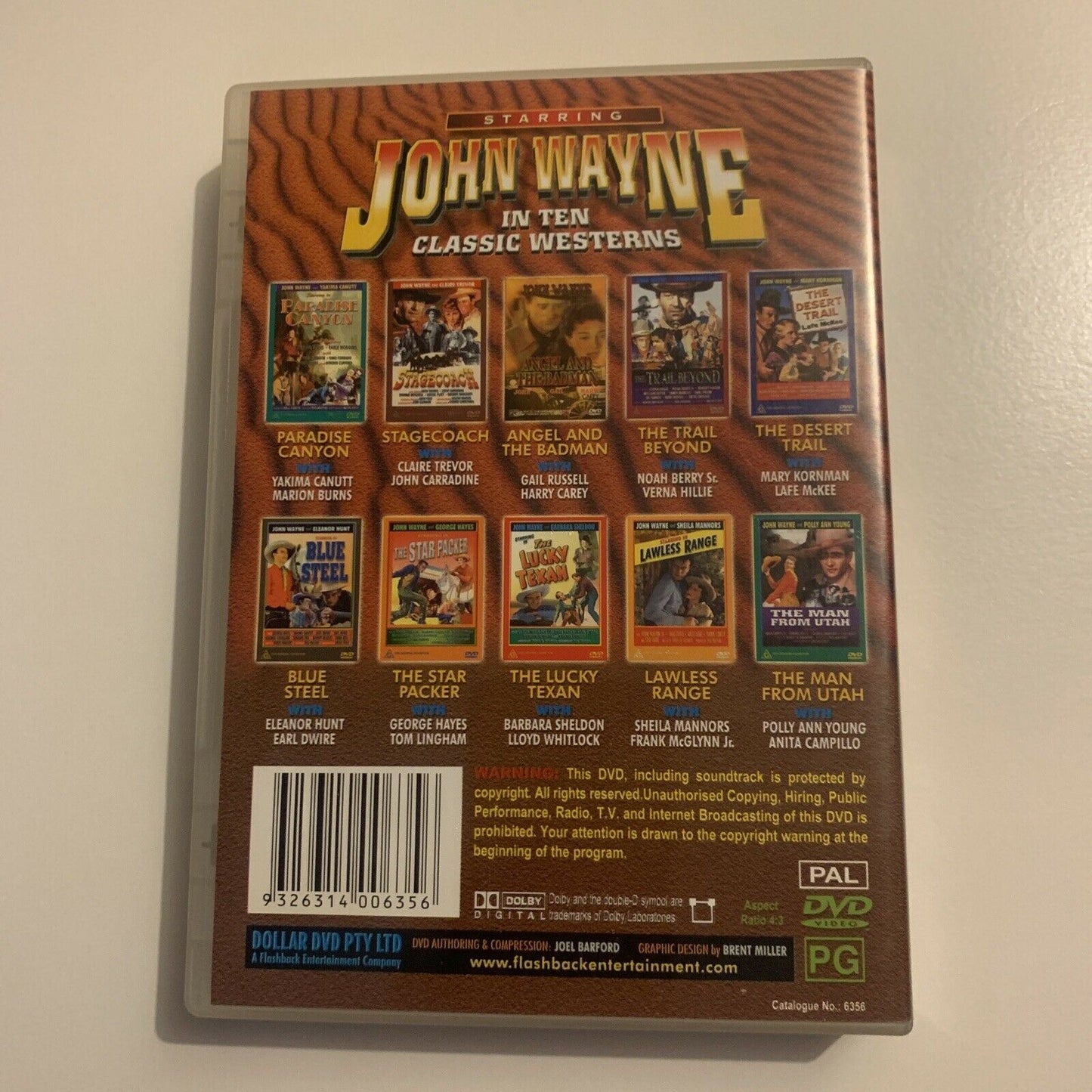 John Wayne - 10 Classic Westerns Movie DVD Box Set. All Regions