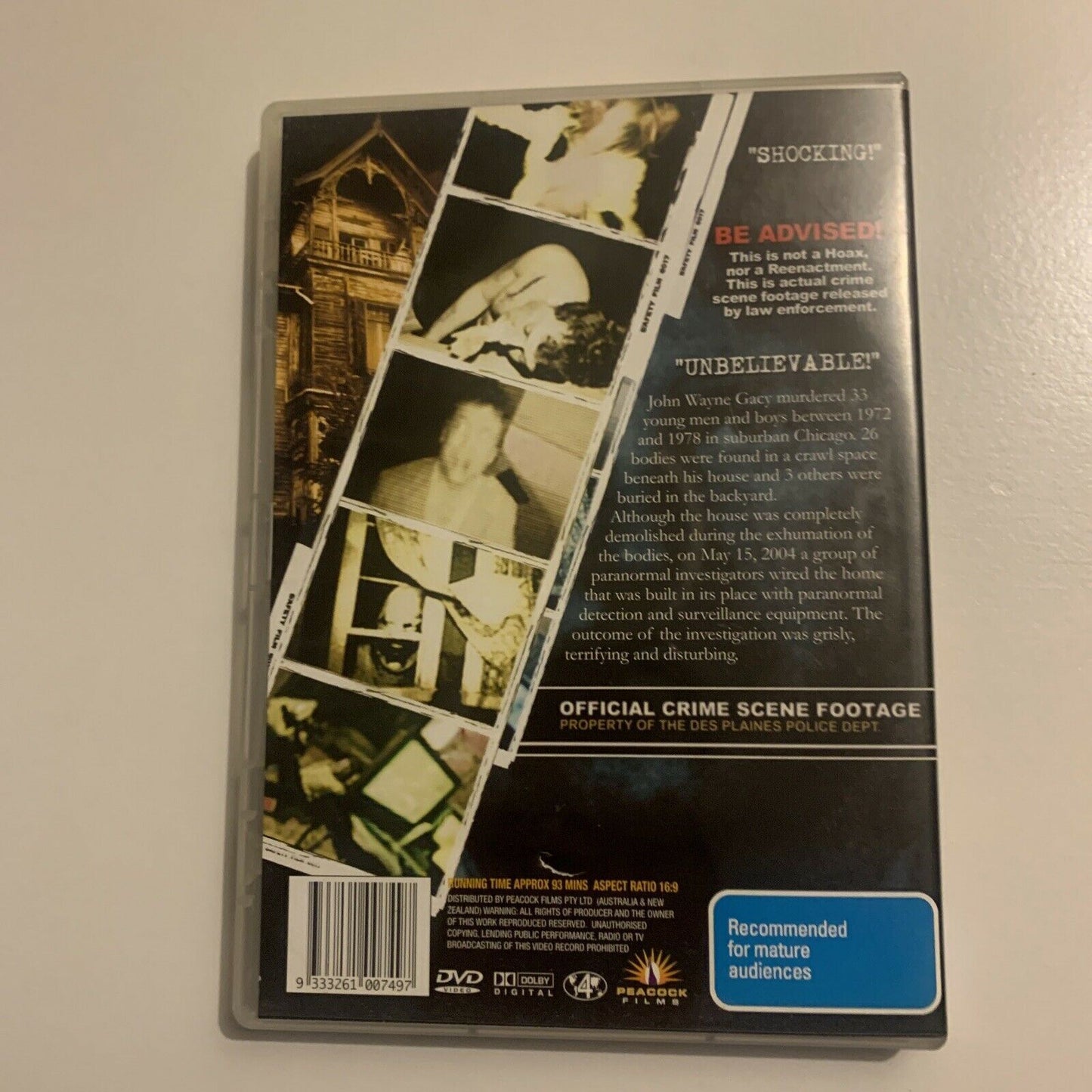 8213: Gacy House (DVD, 2011) Sally Elbert, Michael Gaglio Region 4