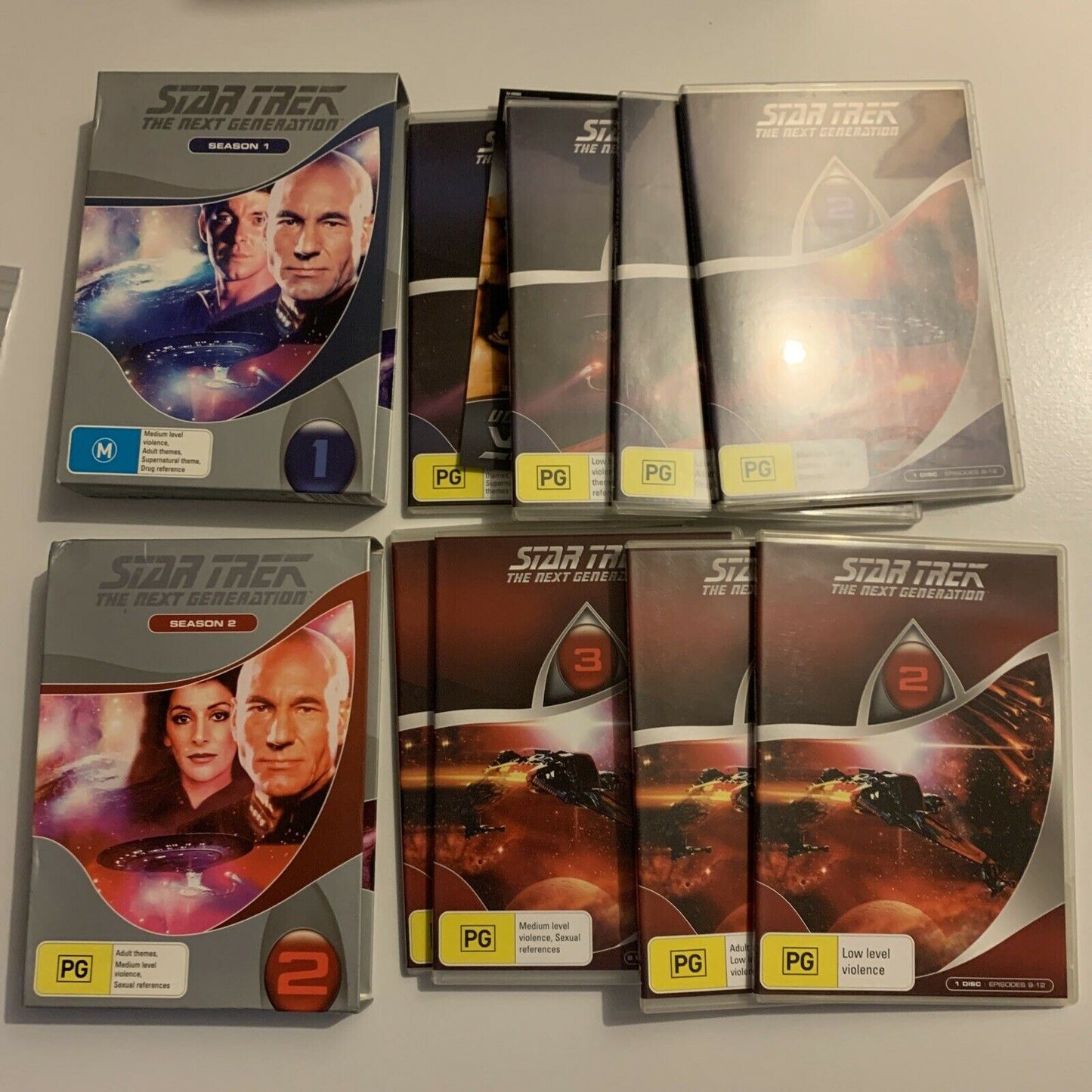 Star Trek: The Next Generation - Season 1 & 2 (DVD, 1988, 13-Disc) Region 4