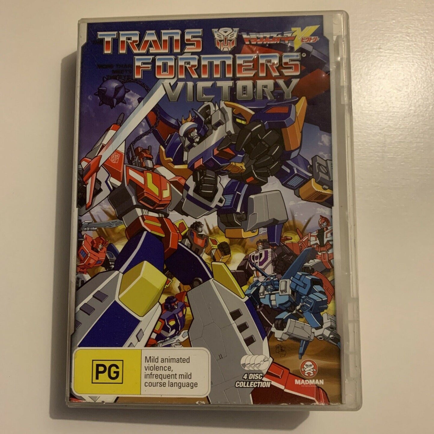 Transformers Victory (DVD, 1987, 4-Disc) Generation 1 All Regions