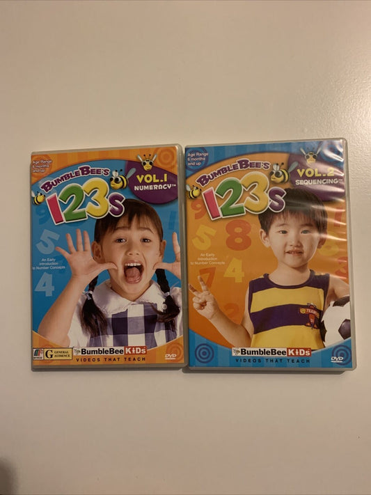 Bumble Bee's 123s Vol 1 & 2 - Numeracy & Sequencing (DVD, 2004)  All Regions