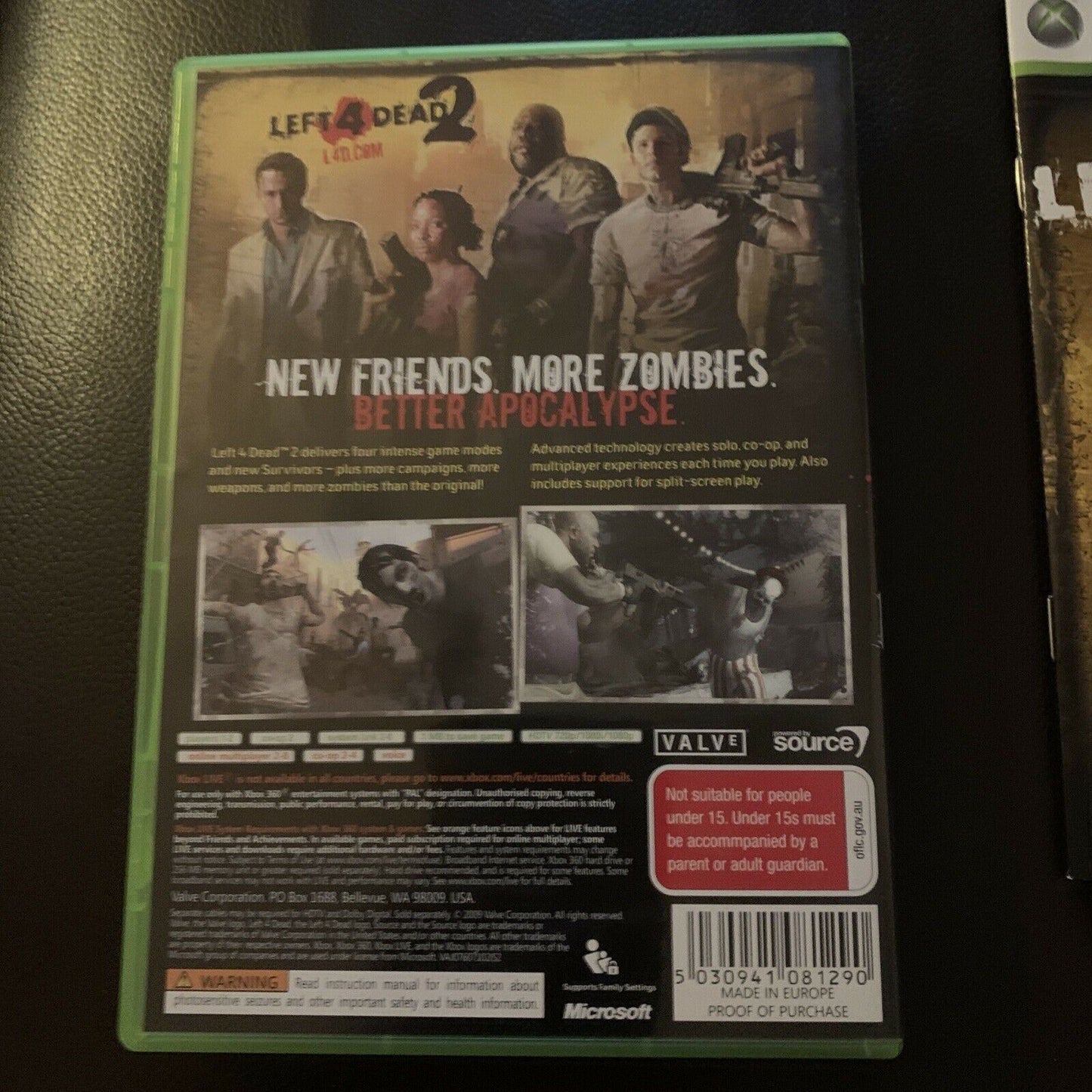 Left 4 Dead 2 Xbox 360 With Manual PAL