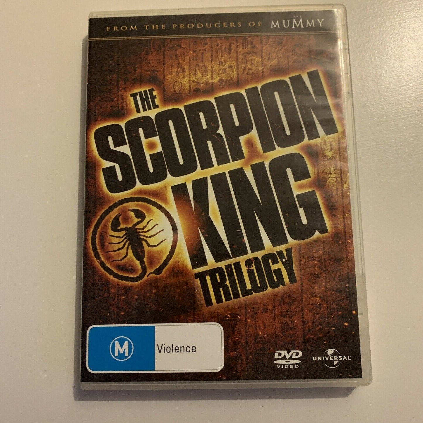 The Scorpion King 1, 2 & 3 Trilogy (DVD, 2012) Dwayne Johnson Region 4&2