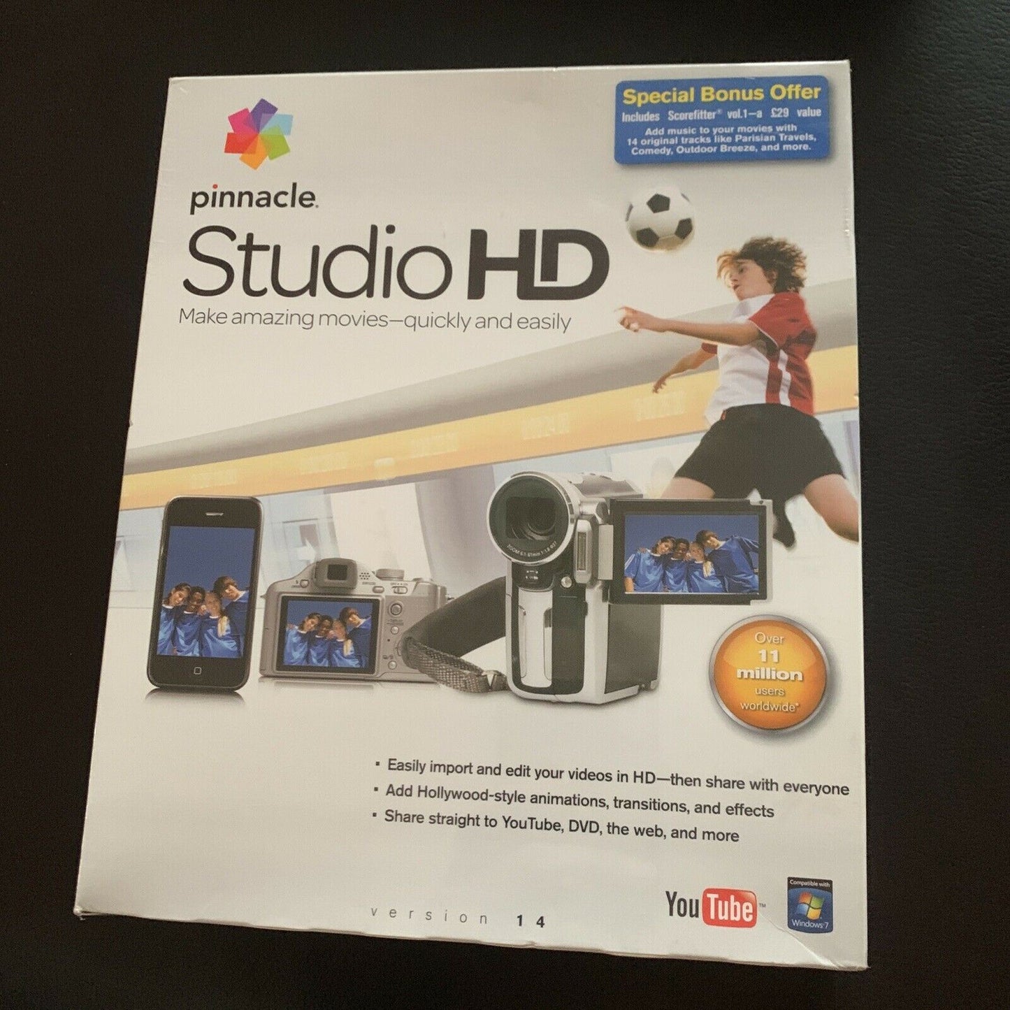 *New Sealed* Pinnacle Studio HD PC DVDROM - Video Editing Software