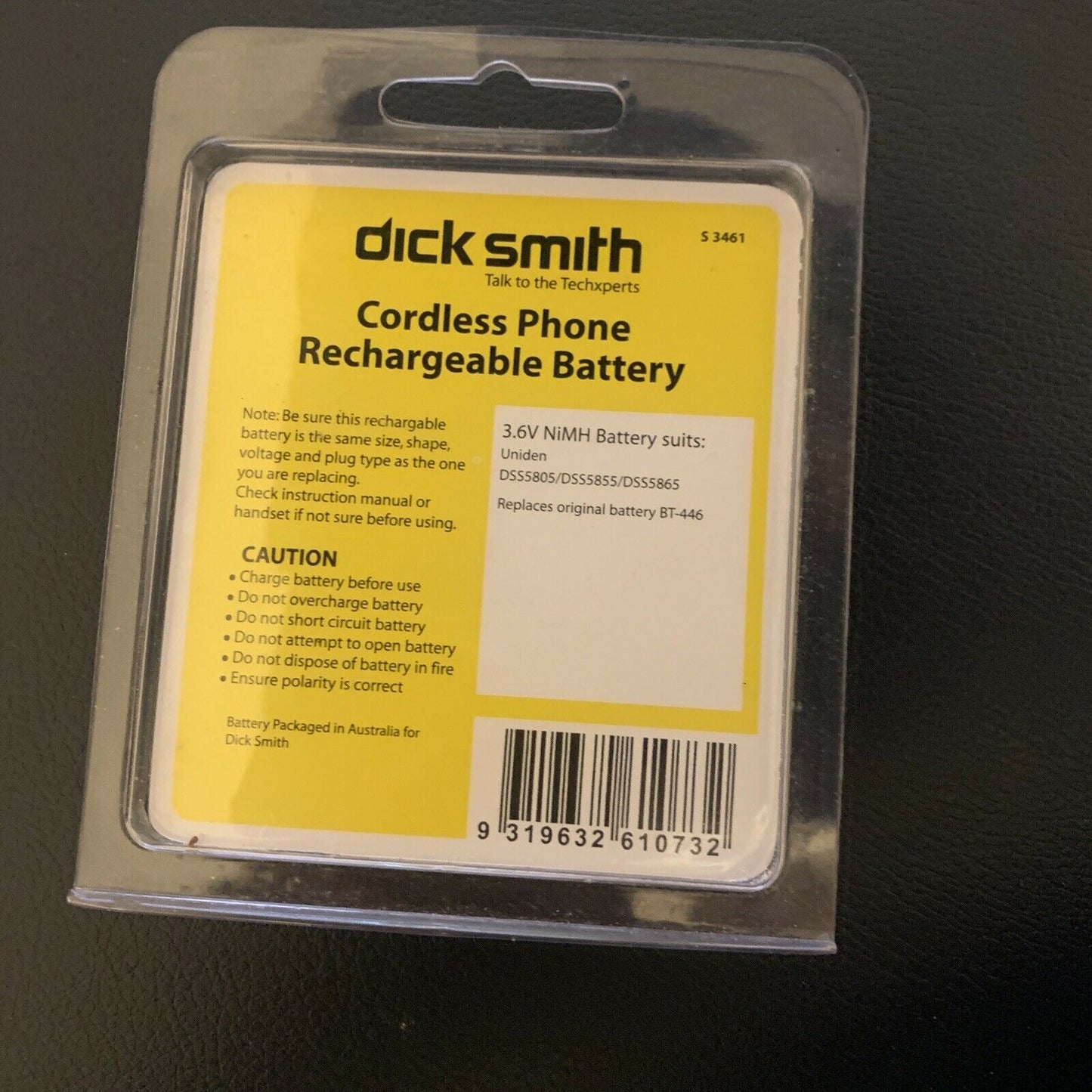 Dick Smith Cordless Phone Battery 3.6V NiMH For Uniden Cordless Phone