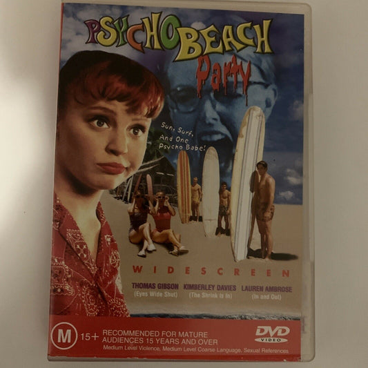 Psycho Beach Party (DVD, 2000) Lauren Ambrose, Thomas Gibson Region 4