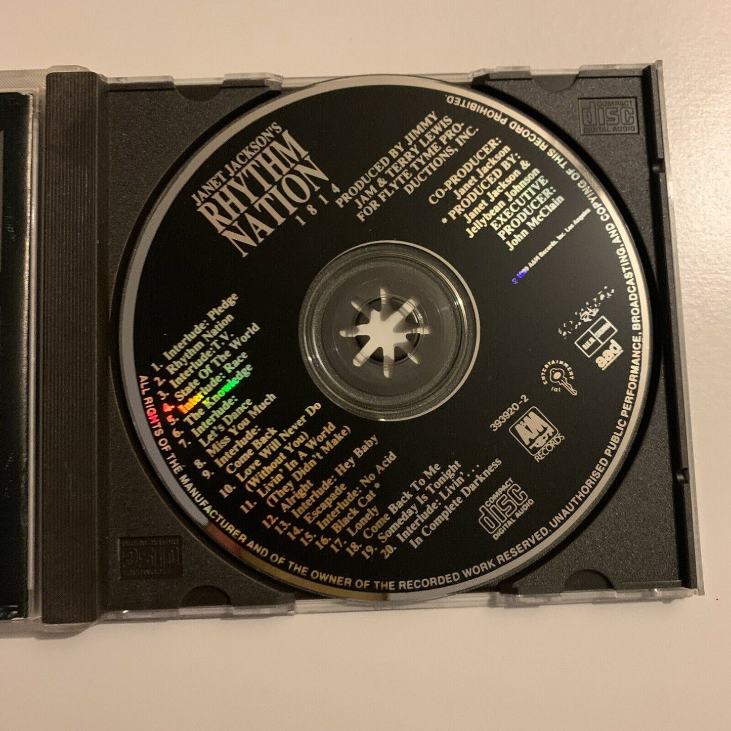 Janet Jackson - Rhythm Nation 1814 (CD, 1989)