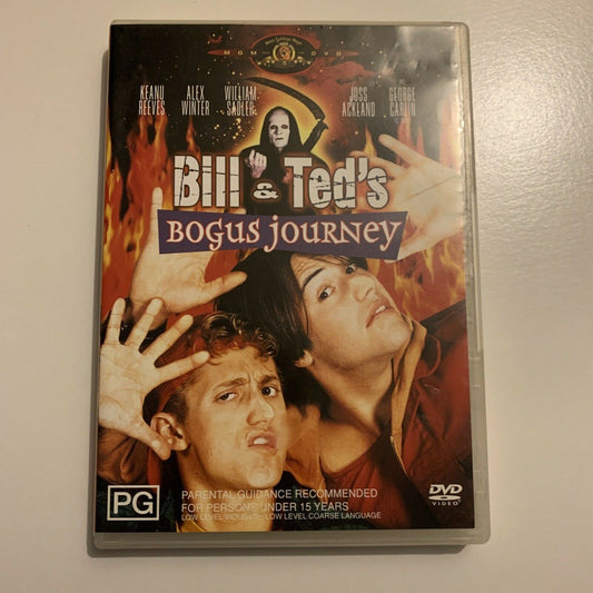 Bill & Ted's Bogus Journey (DVD, 1991) Keanu Reeves Region 4 Free Postage