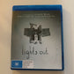 Lights Out (Blu-ray, 2016) Billy Burke, Gabriel Bateman, Maria Bello Region B
