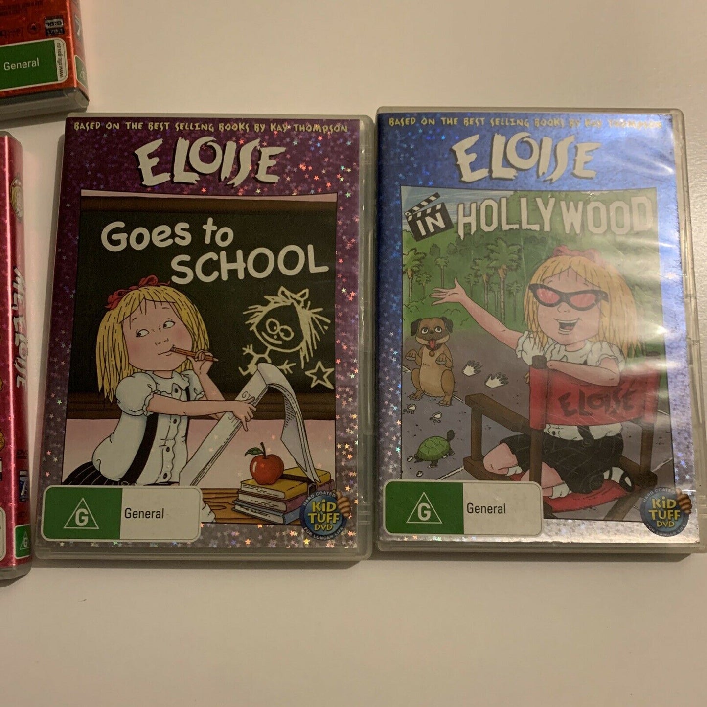 6x Eloise DVDs: Springtime / Hollywood / Halloween /Eloise / School / Christmas