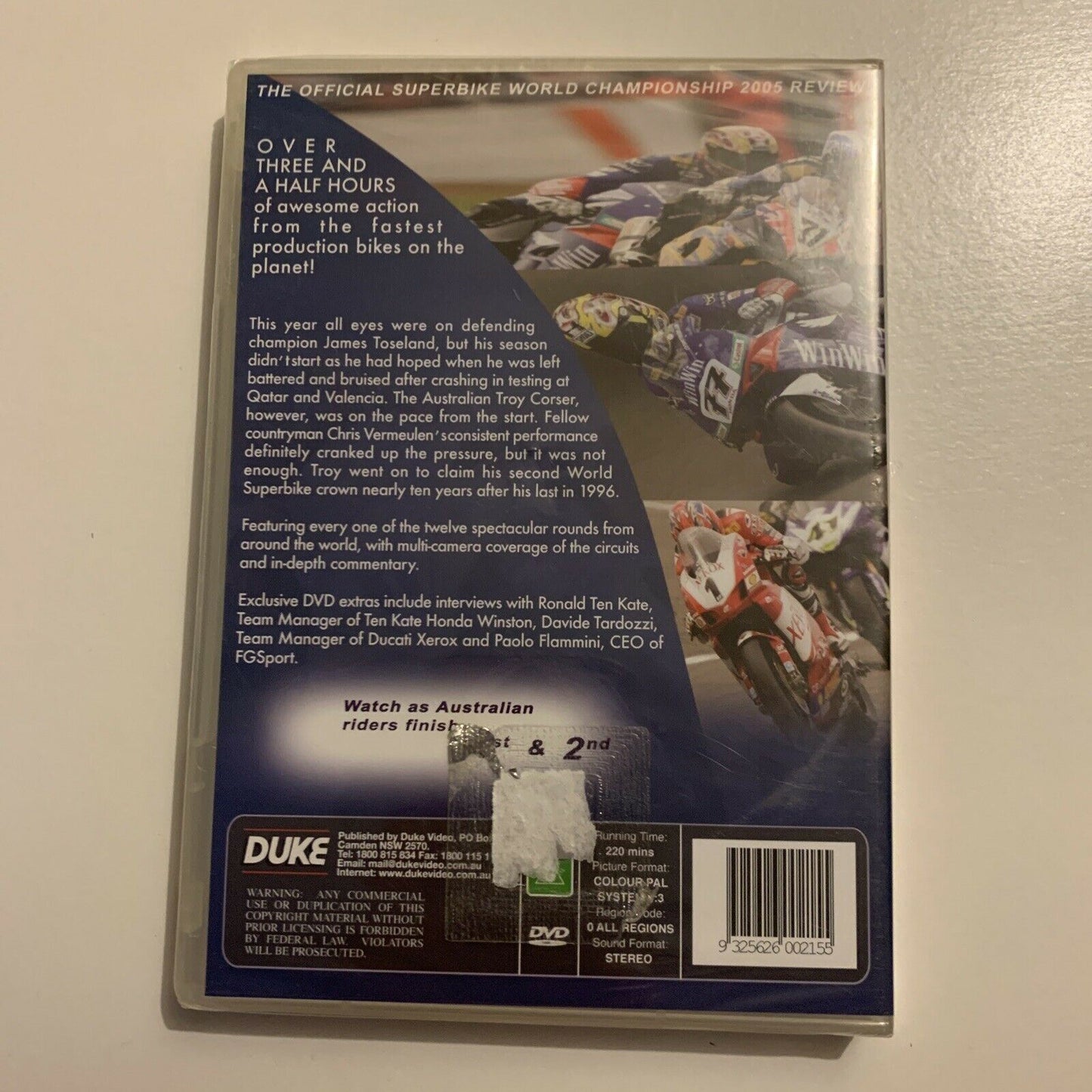 *New Sealed* Corona Extra: SuperBike World Championship 2005 (DVD) All Region