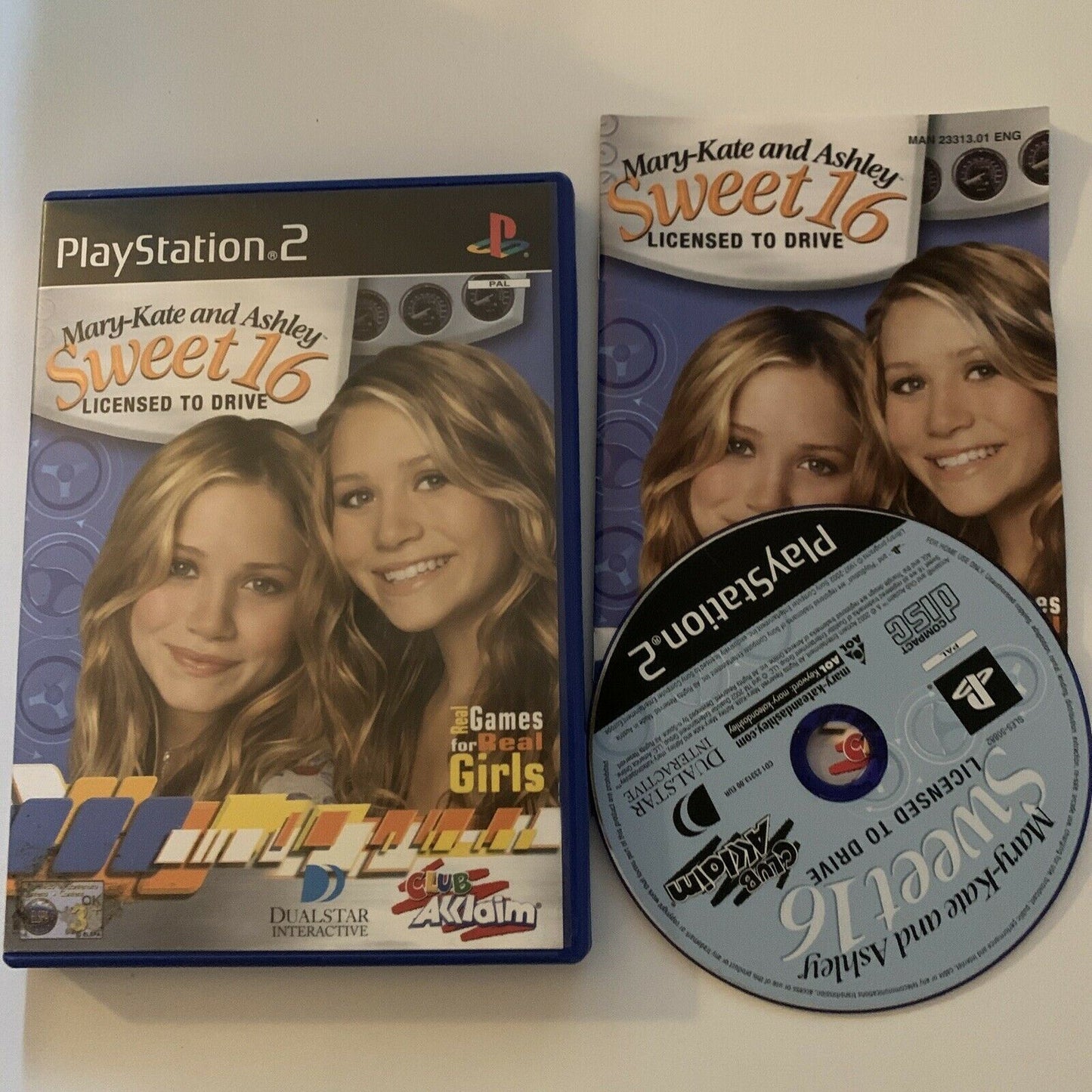 Mary Kate and Ashley Sweet 16 - Licensed To Drive PS2 PAL With Manual