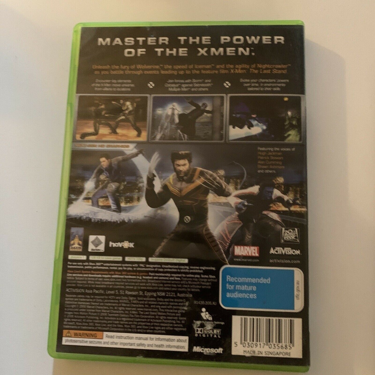 X-Men: The Official Game (Microsoft Xbox 360, 2006) PAL With Manual