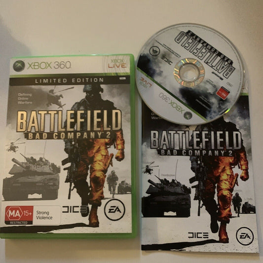 Battlefield: Bad Company 2 Microsoft Xbox 360 Game With Manual (PAL)