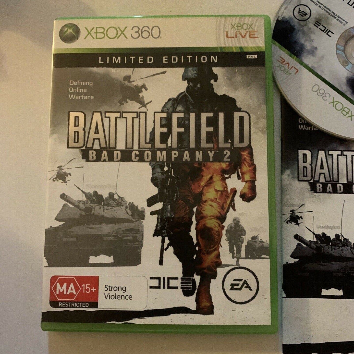Battlefield: Bad Company 2 Microsoft Xbox 360 Game With Manual (PAL)