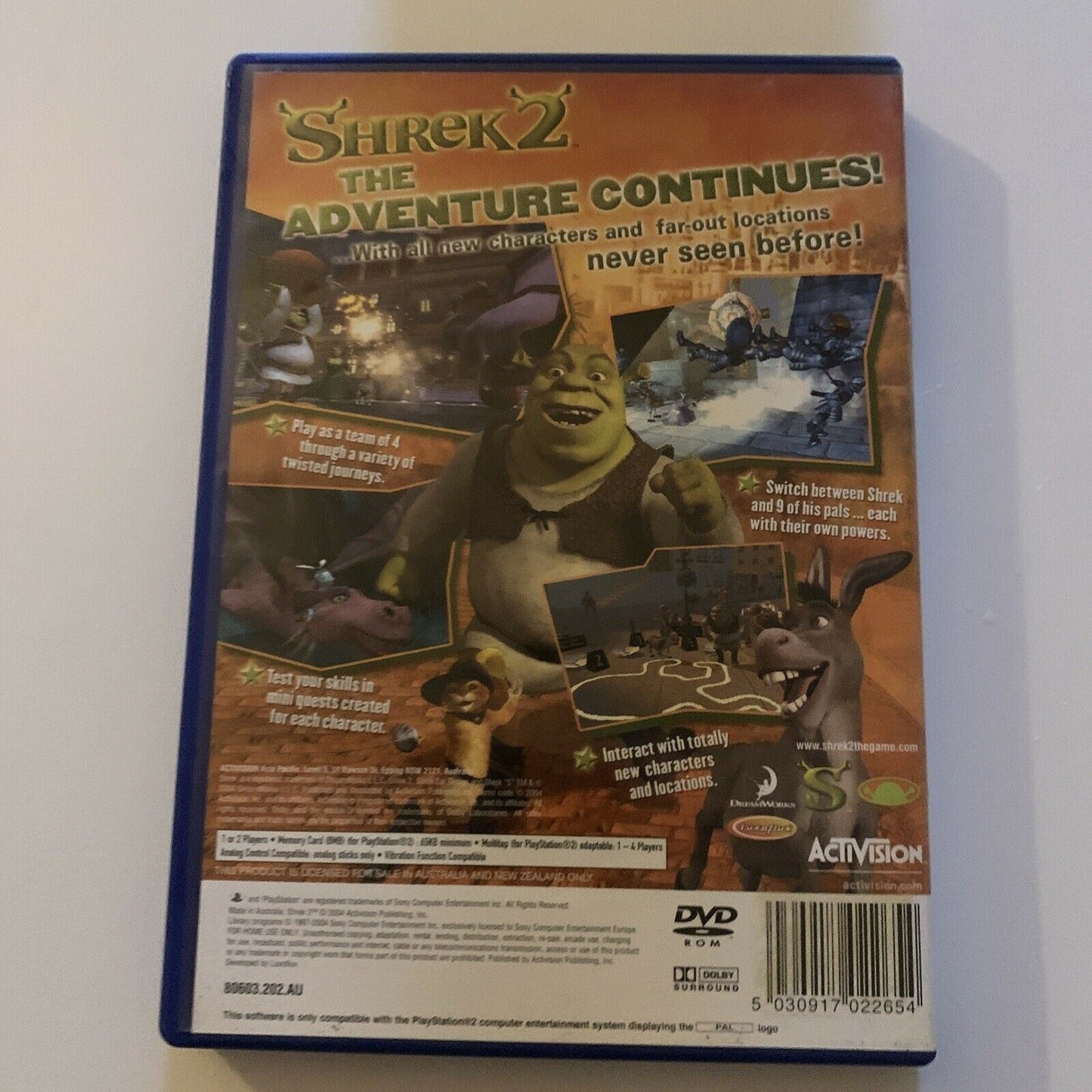 Shrek 2 PS2 PlayStation 2 PAL With Manual