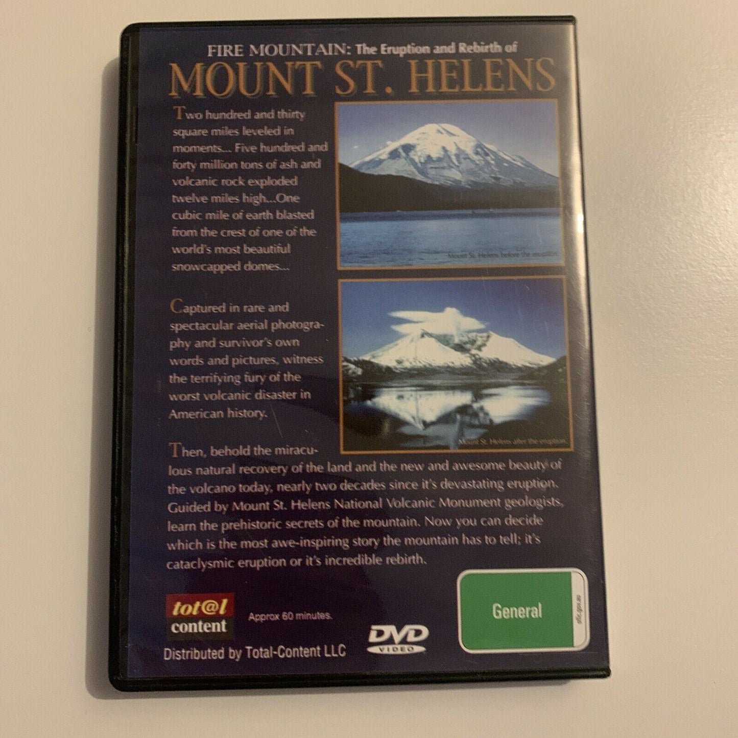 Fire Mountain: The Eruption & Rebirth Of - Mount St. Helens (DVD) All Regions