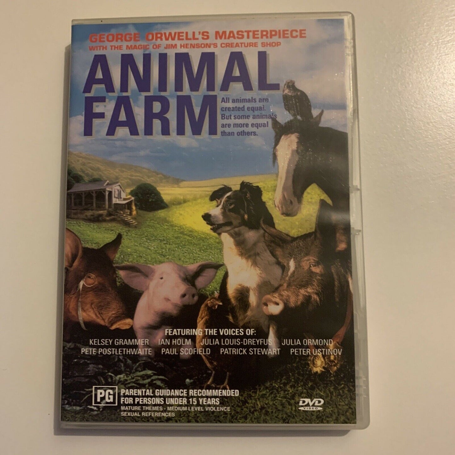Animal Farm (DVD, 1999) Kelsey Grammer, Julia Louis-Dreyfus, Peter Ustinov