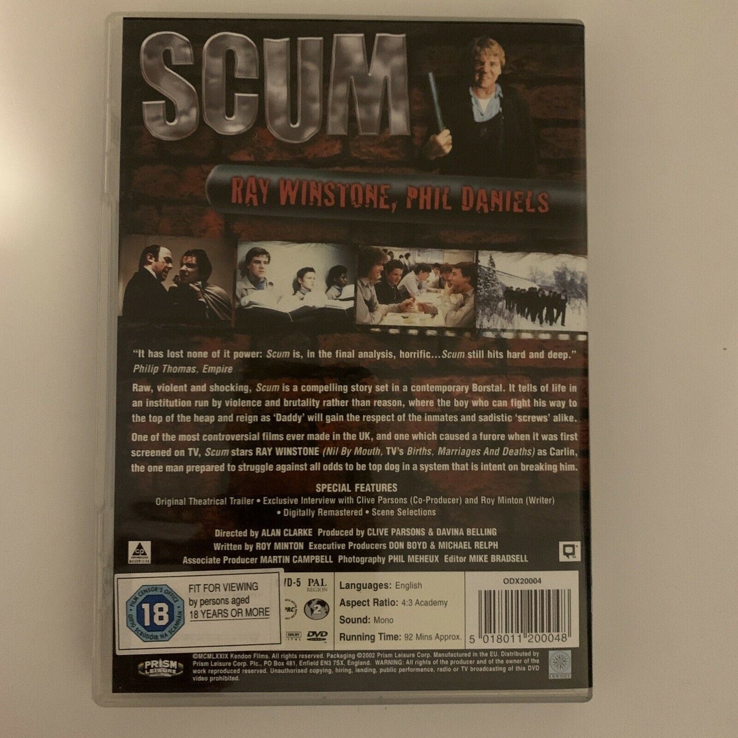 Scum (DVD, 1979) Ray Winstone. Region 2