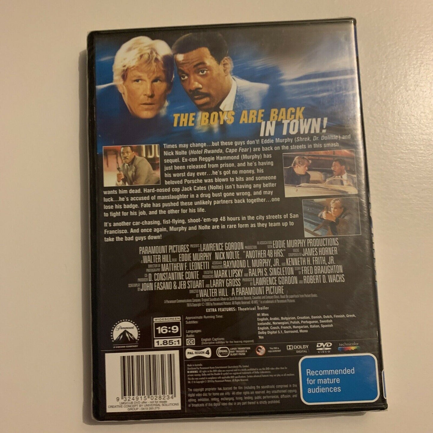 *New Sealed* Another 48 Hrs (DVD, 1990) Nick Nolte, Eddie Murphy Region 4