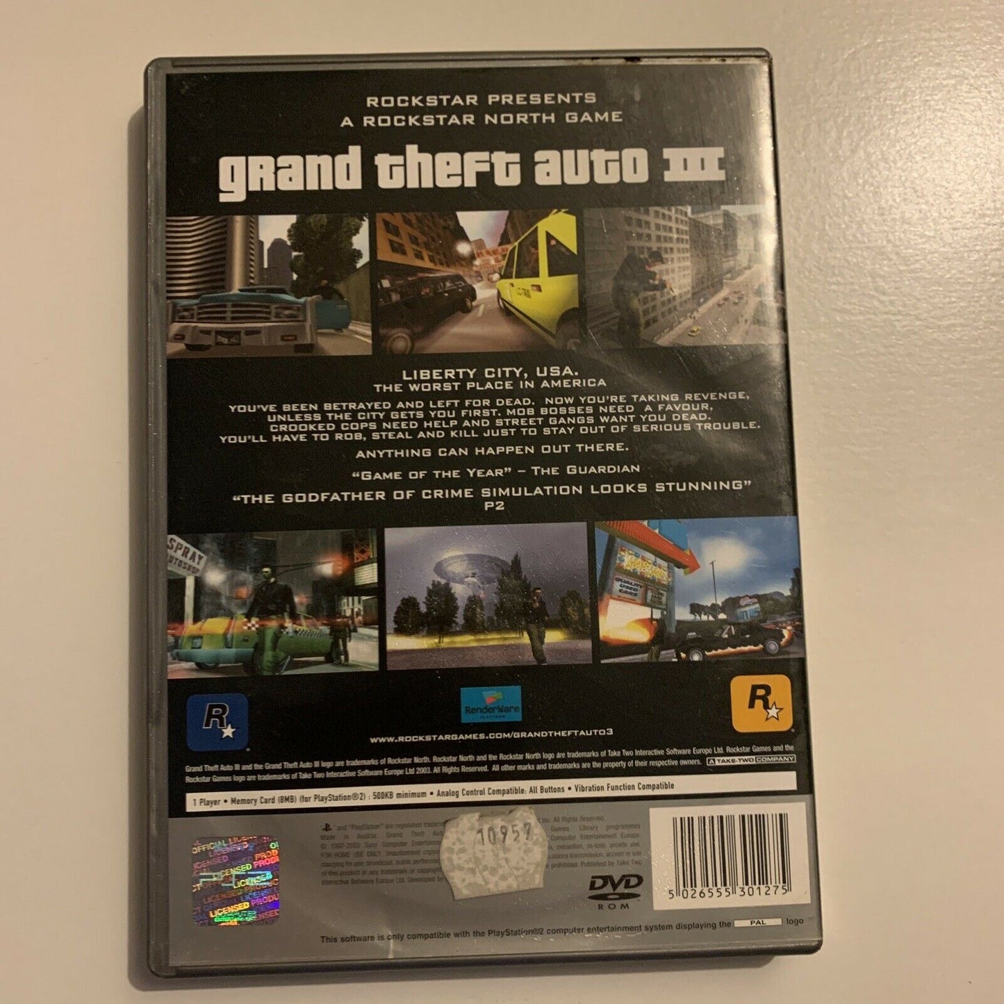 Grand Theft Auto III 3 | PAL PS2 | Playstation 2 | Platinum |