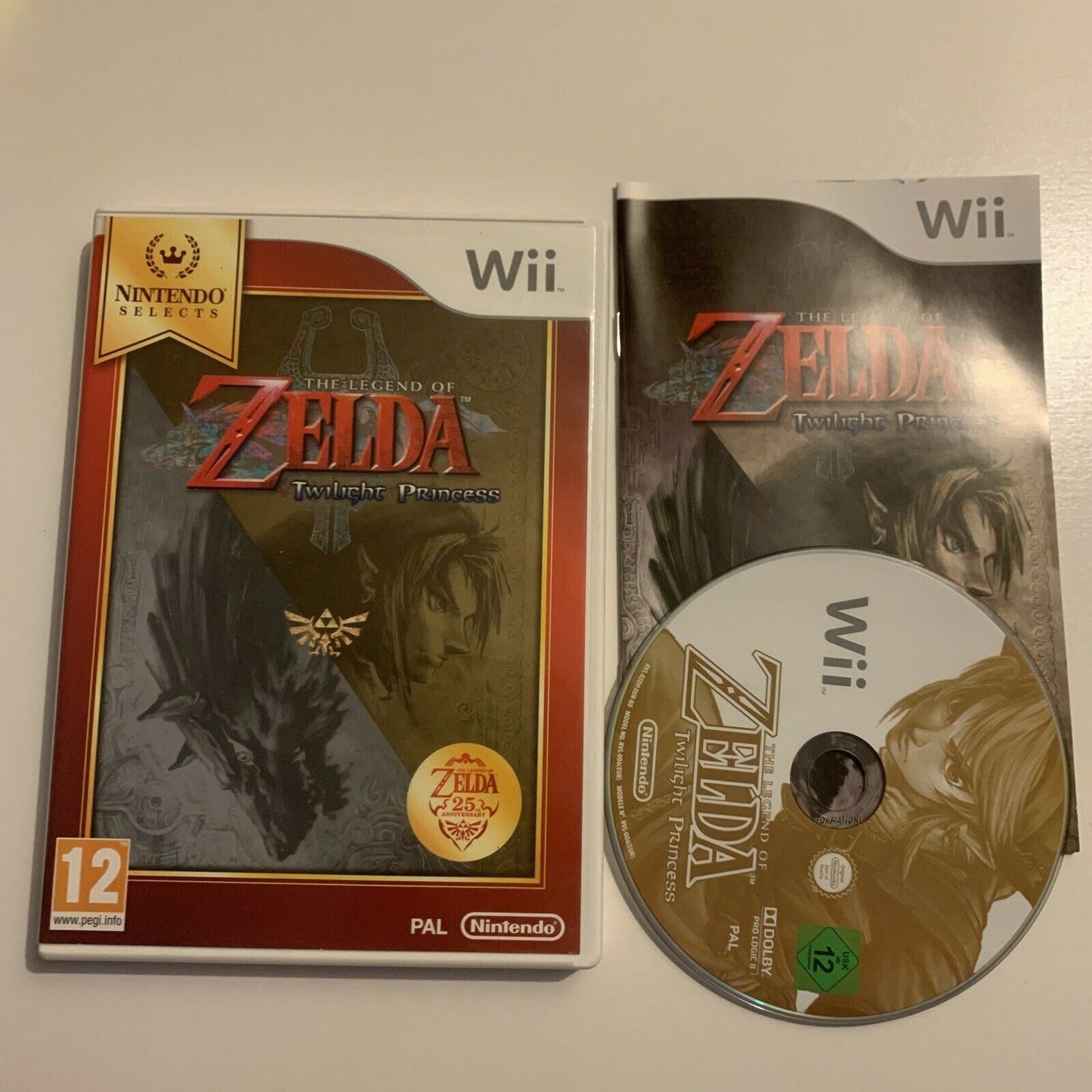 The Legend of Zelda Twilight Princess - Nintendo Wii Manual- Nintendo Select PAL