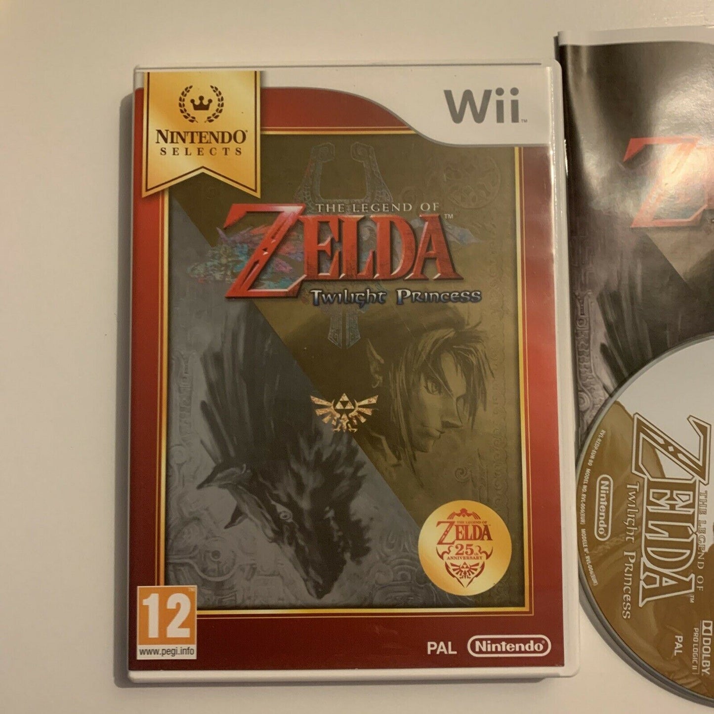 The Legend of Zelda Twilight Princess - Nintendo Wii Manual- Nintendo Select PAL