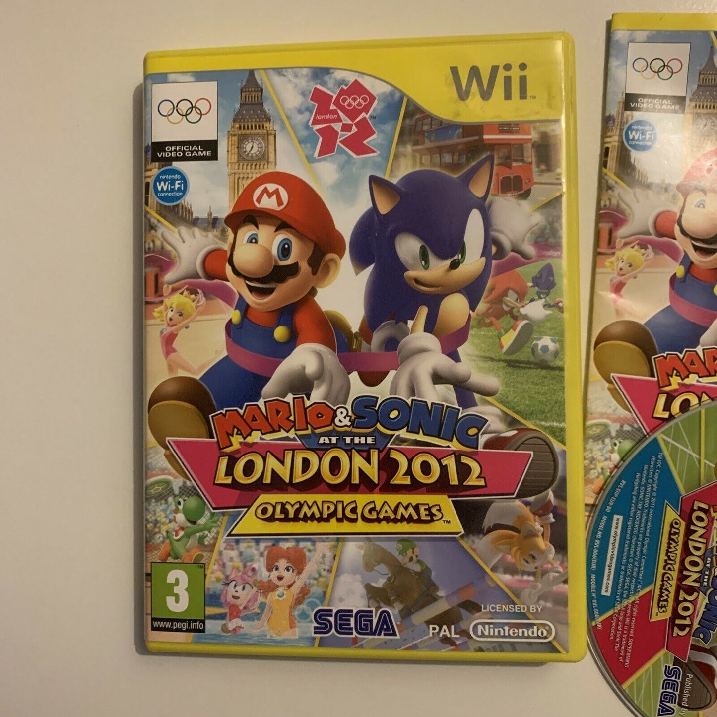 Mario & Sonic at the London 2012 Olympic Games - Nintendo Wii With Manual PAL