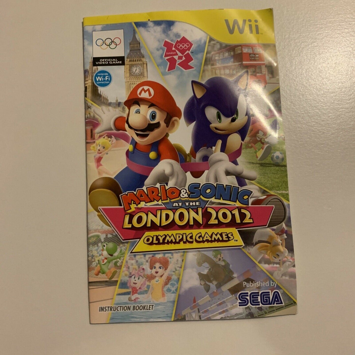 Mario & Sonic at the London 2012 Olympic Games - Nintendo Wii With Manual PAL