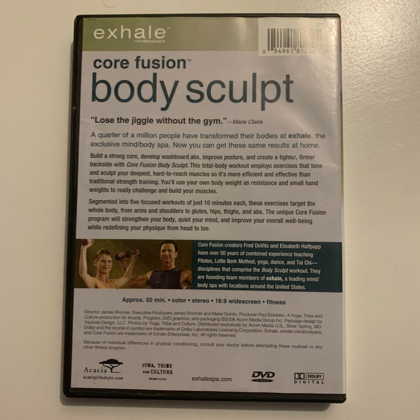 Core Fusion: Body Sculpt With Elisabeth Halfpapp & Freed DeVito (DVD, 2008)