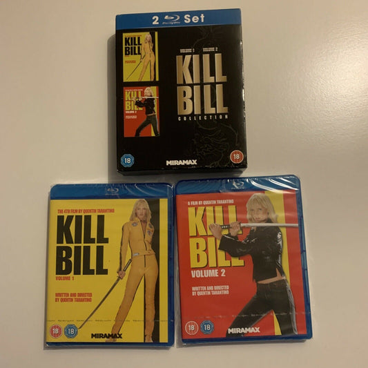 *New Sealed* Kill Bill: Volume 1 & 2 (Bluray, 2004) Region B