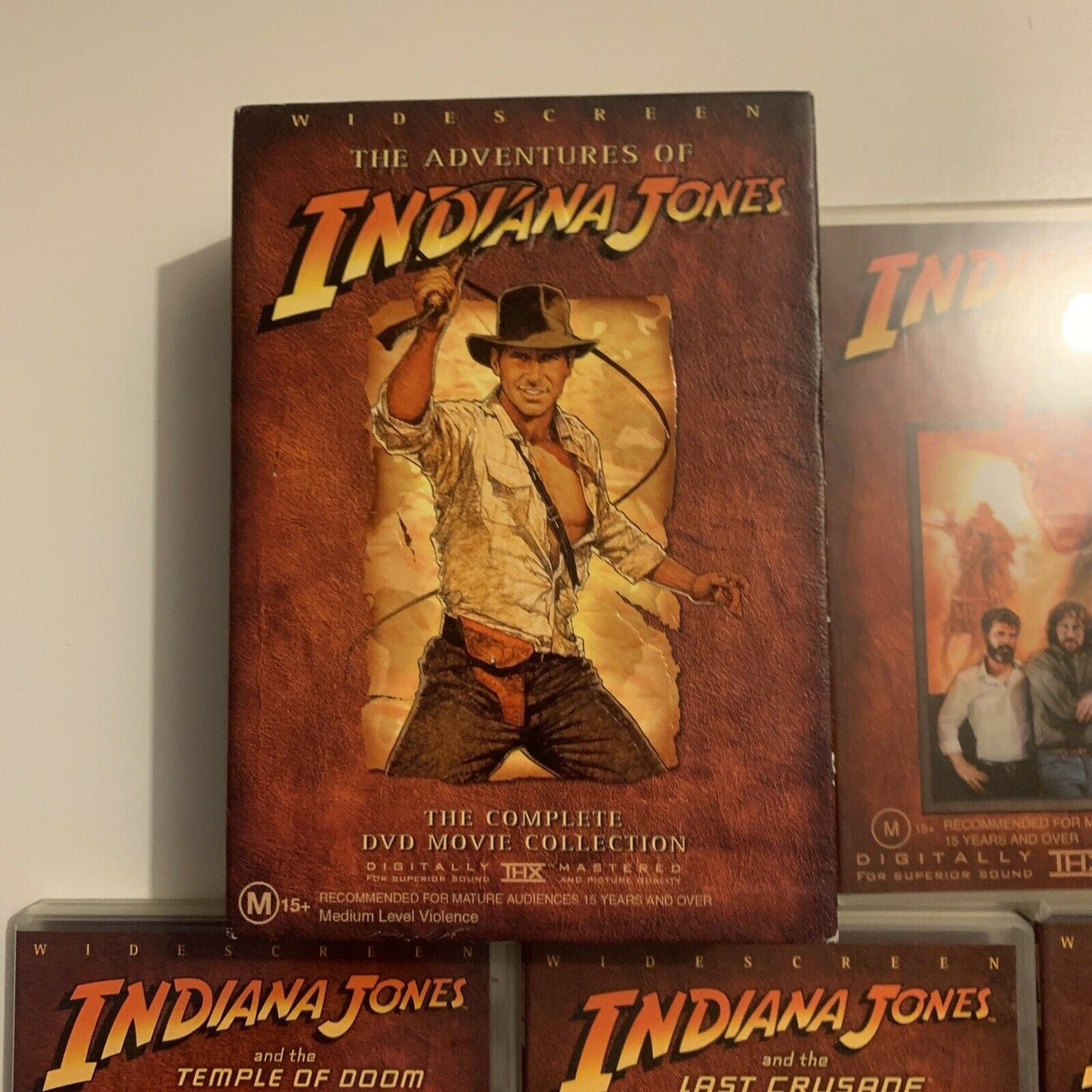 Indiana Jones - The Complete Movie Collection (DVD, 2003, 4-Disc Set) Region 4