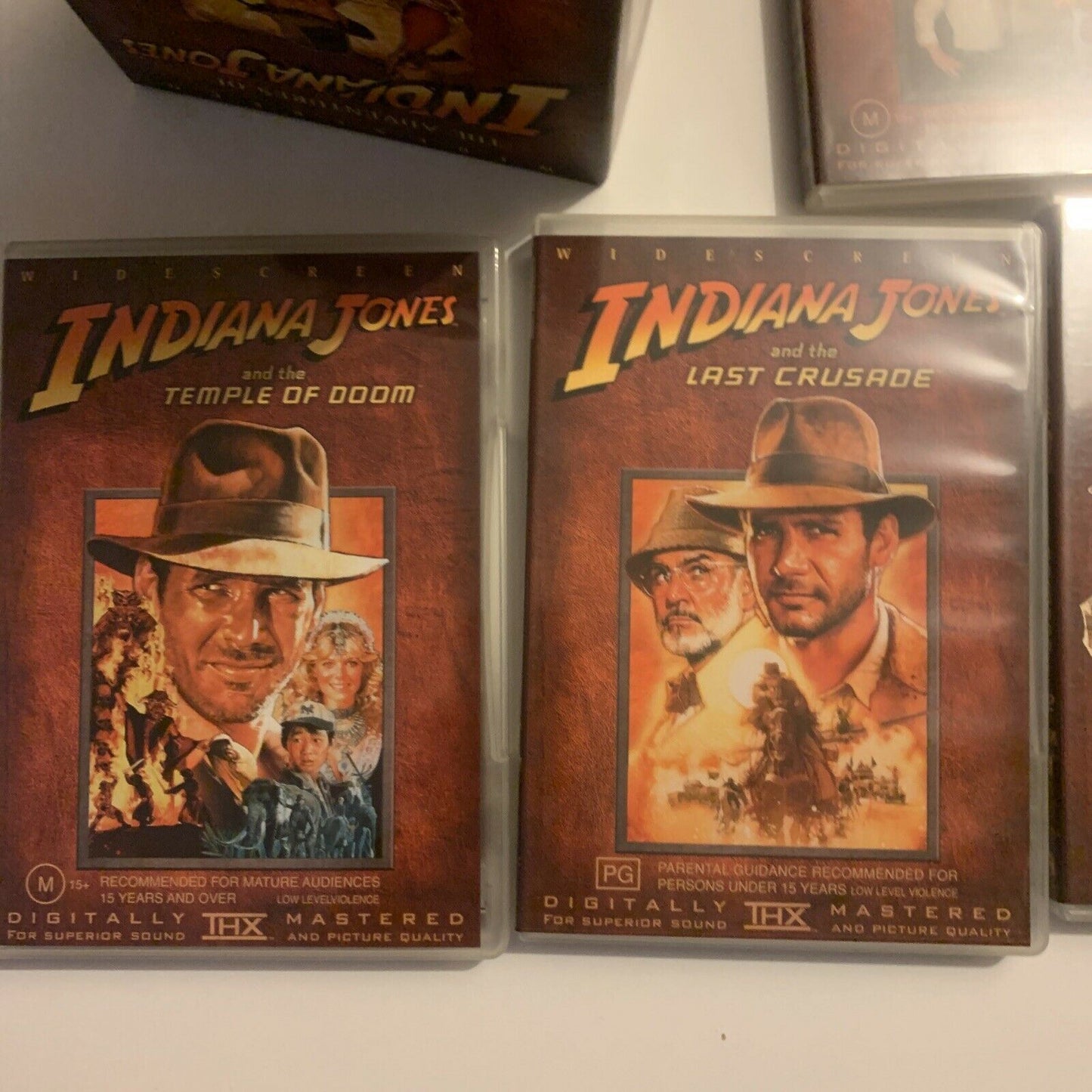 Indiana Jones - The Complete Movie Collection (DVD, 2003, 4-Disc Set) Region 4