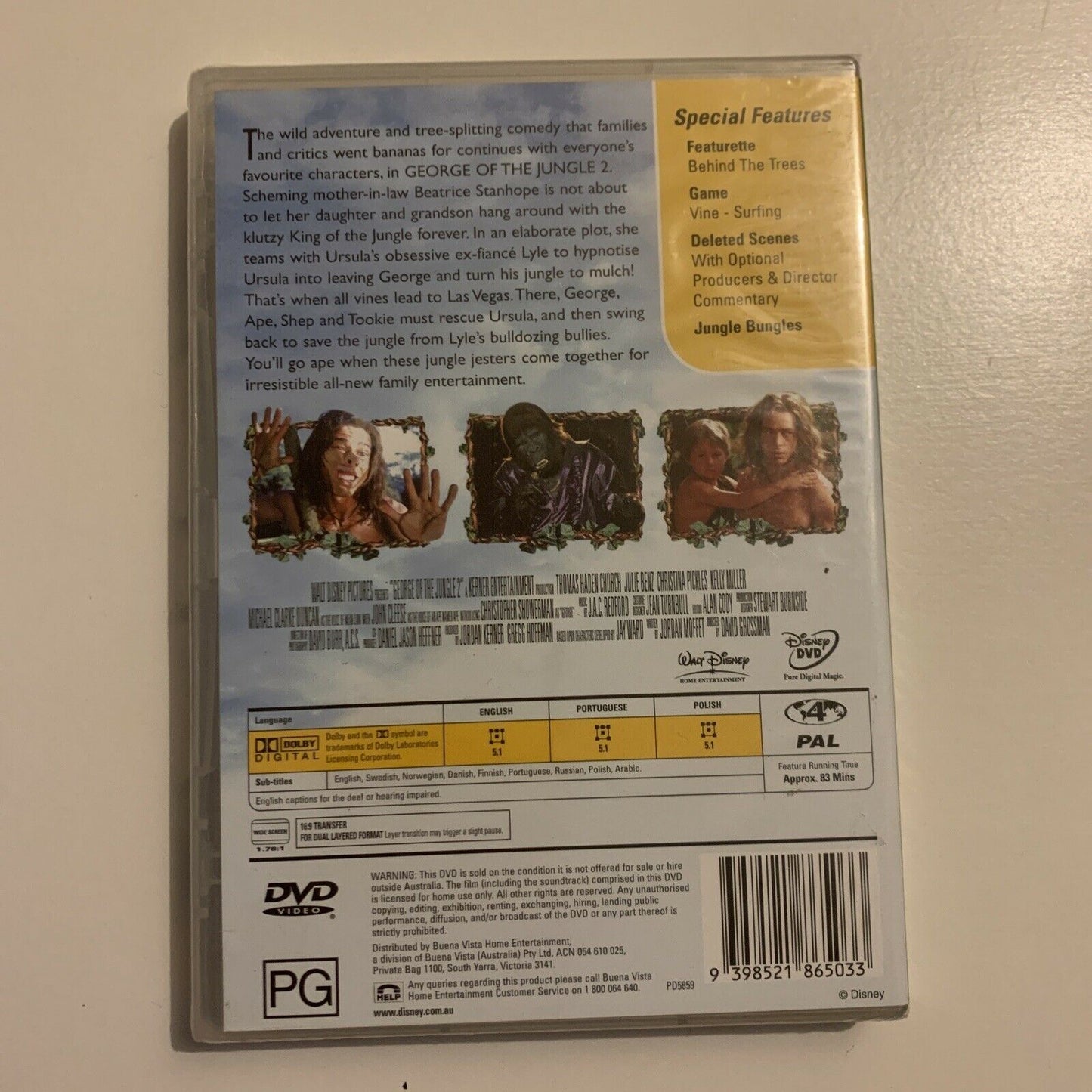 *New Sealed* George Of The Jungle 2 (DVD, 2004) Region 4