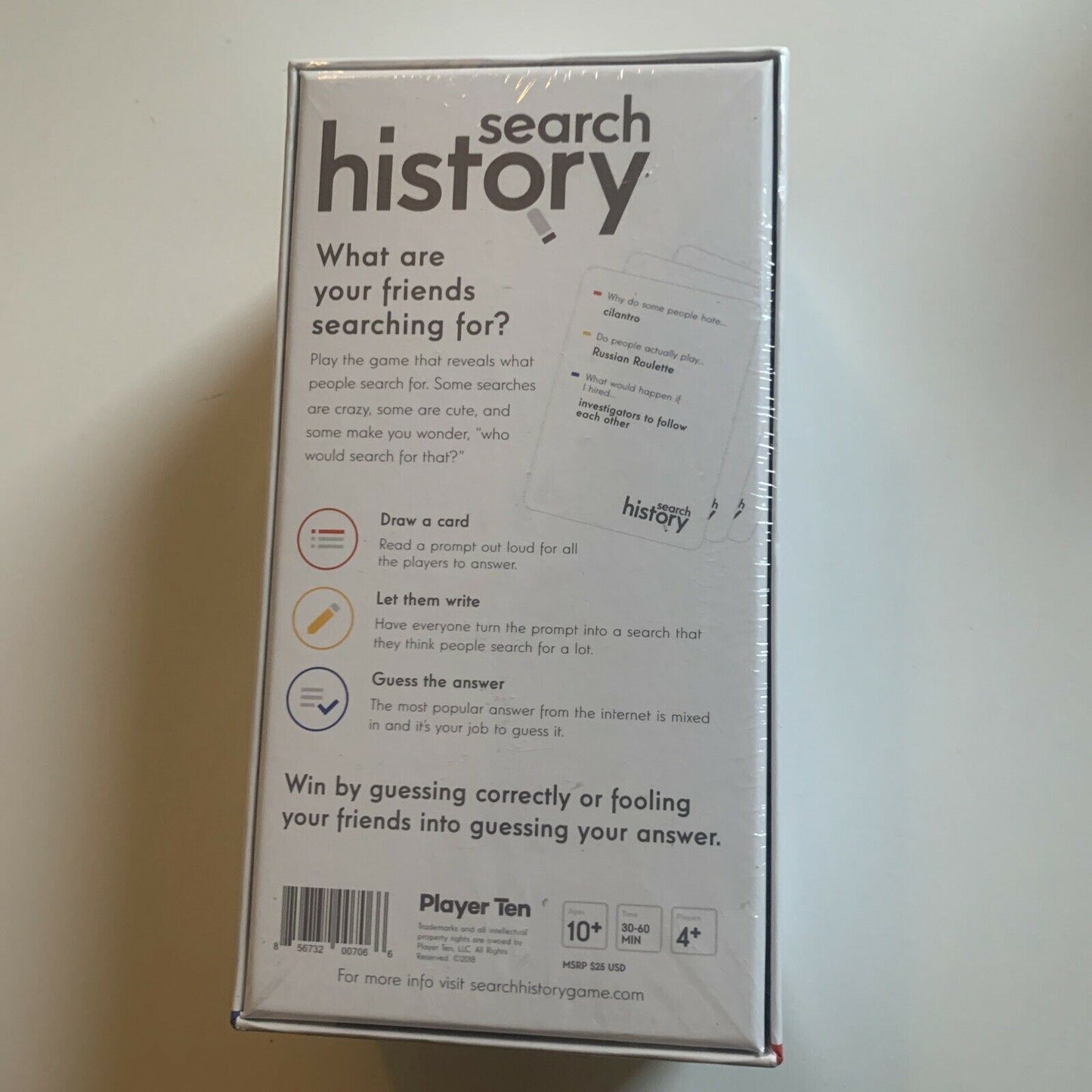 *New Sealed* Search History - What's In Your Friends Search History? Card Game