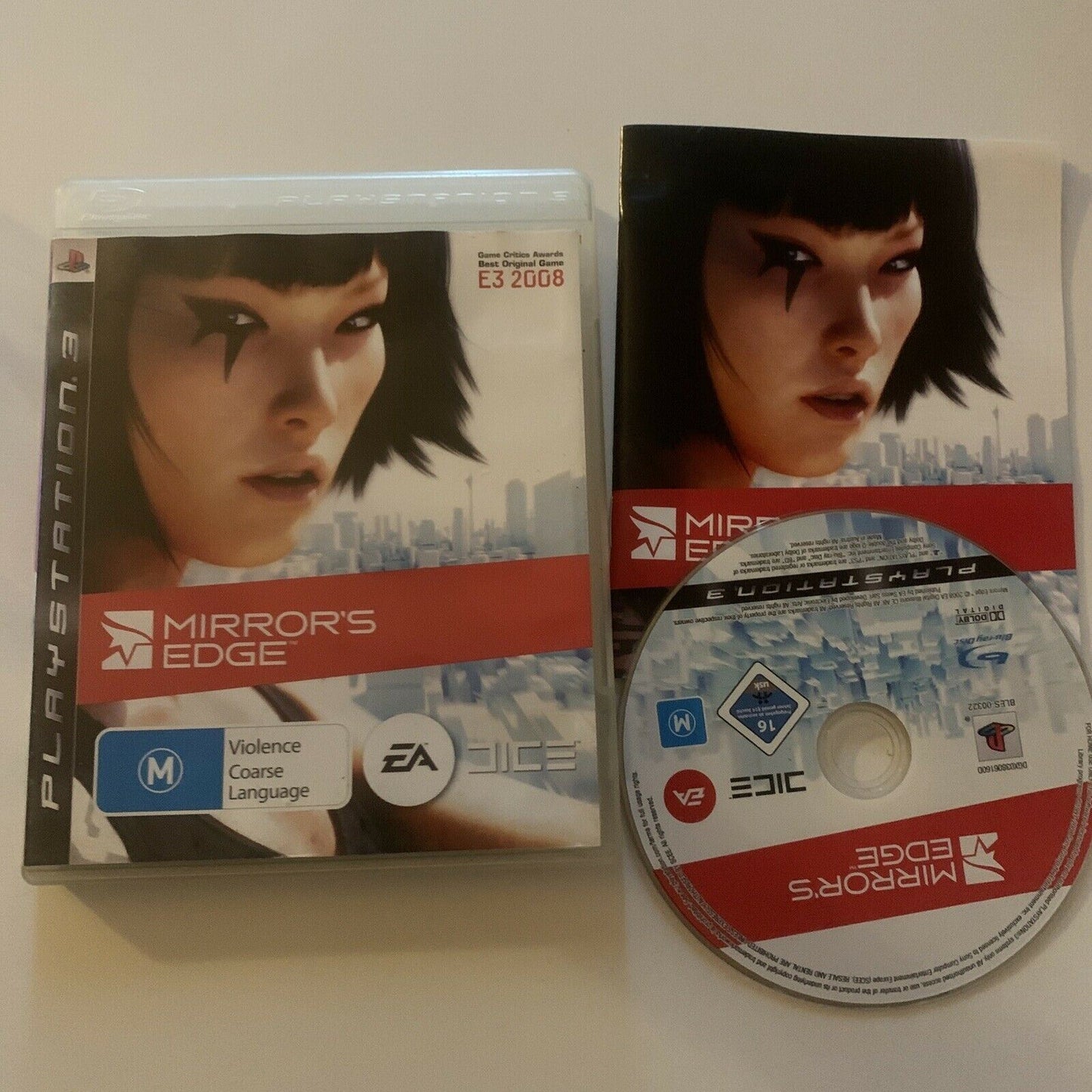 Mirror’s Edge - PlayStation 3 PS3 Game With Manual