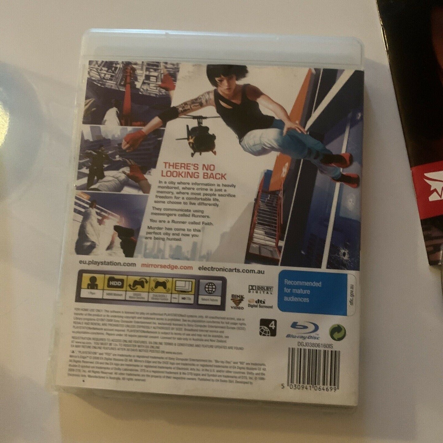 Mirror’s Edge - PlayStation 3 PS3 Game With Manual