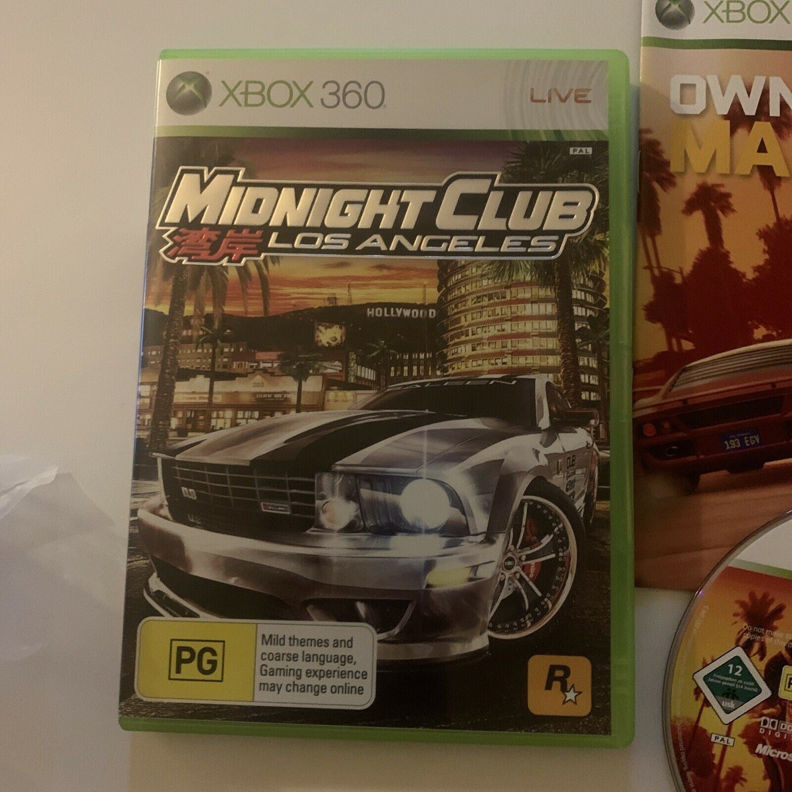 Midnight Club: Los Angeles - Xbox 360 Game - Complete With Manual