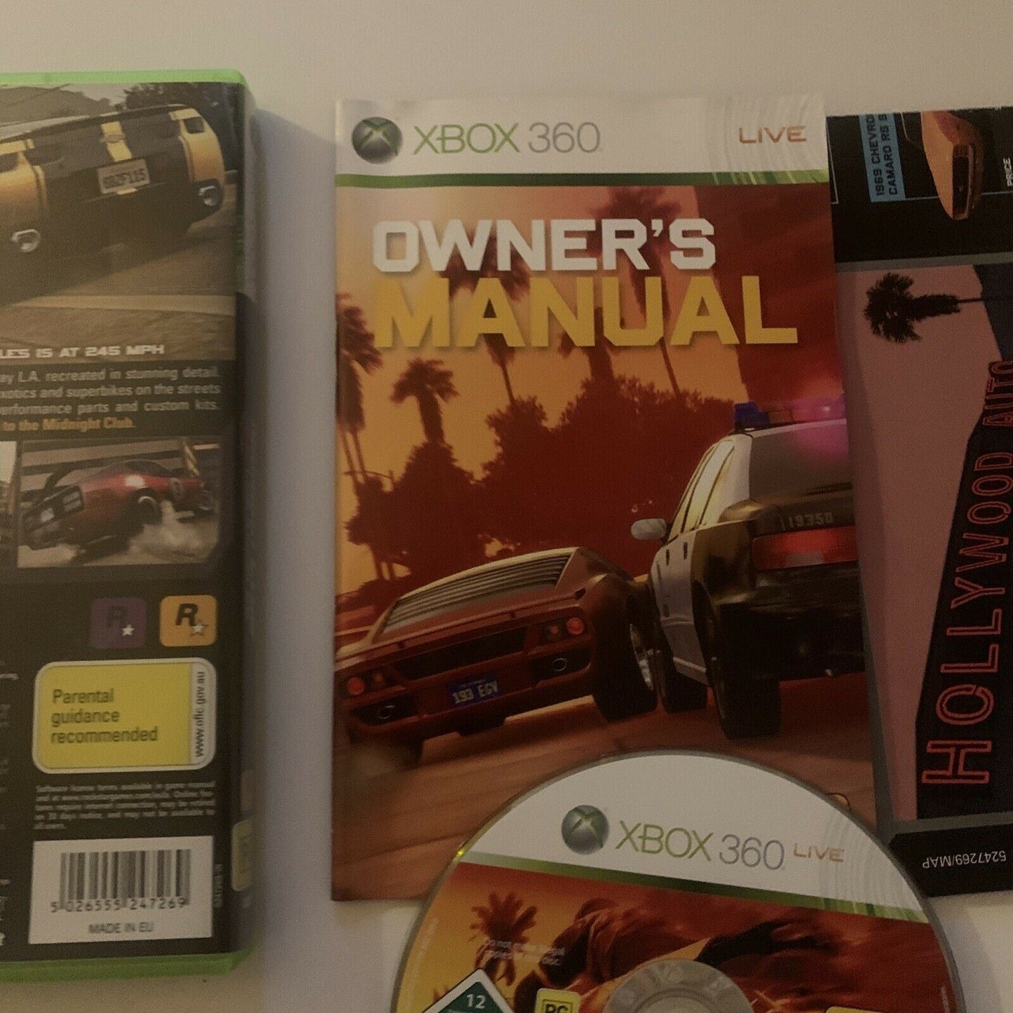 Midnight Club: Los Angeles - Xbox 360 Game - Complete With Manual & Map 🇦🇺