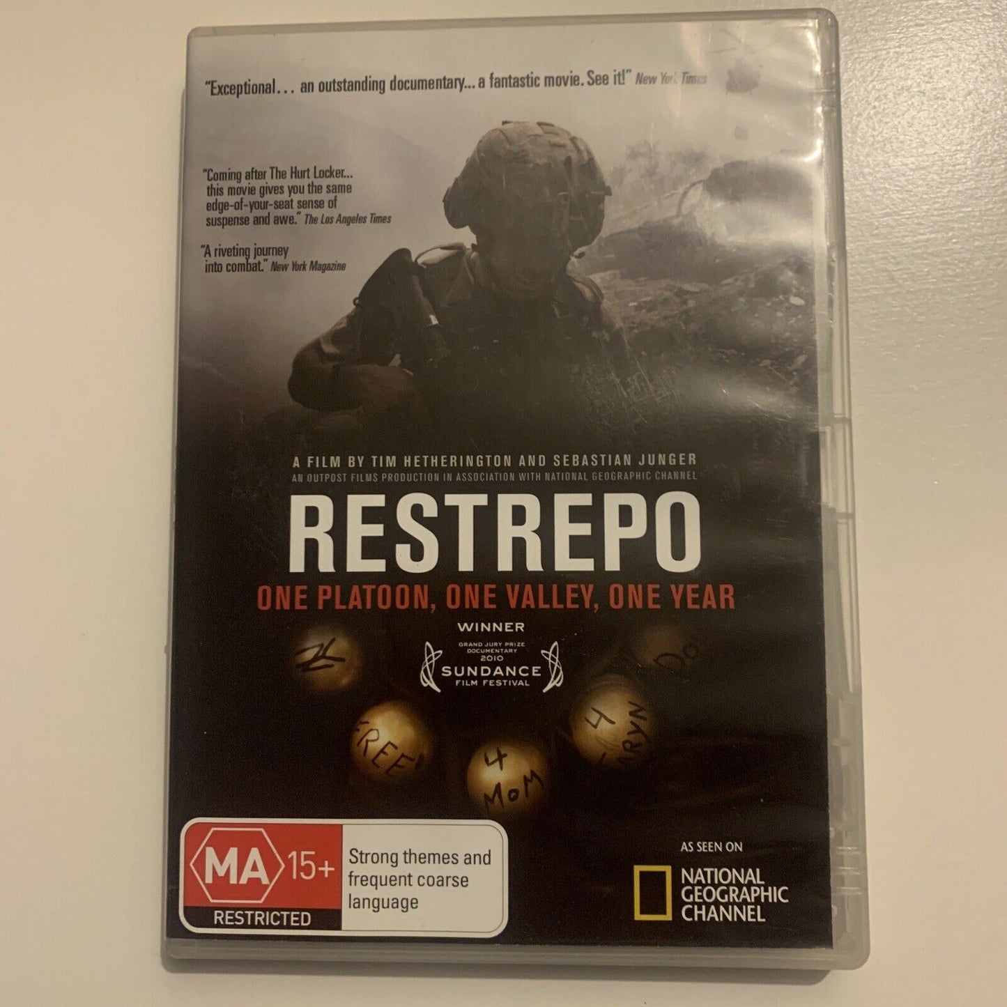 National Geographic: Restrepo (DVD, 2011) Afghan War Documentary Region 4