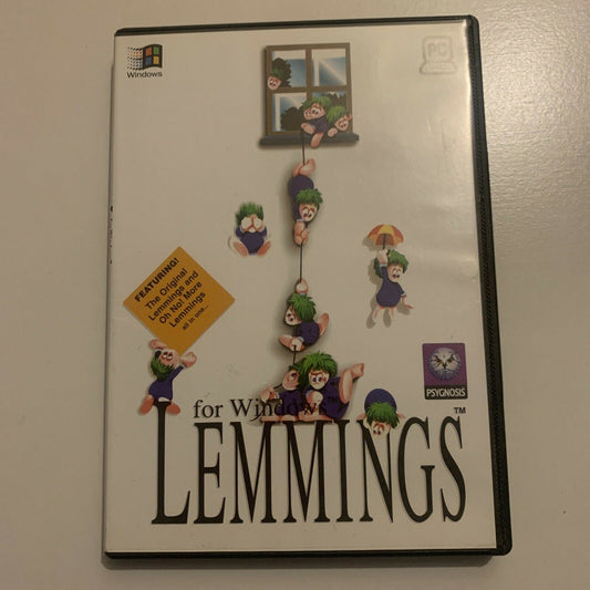 Lemmings For Windows PC CDROM 1995