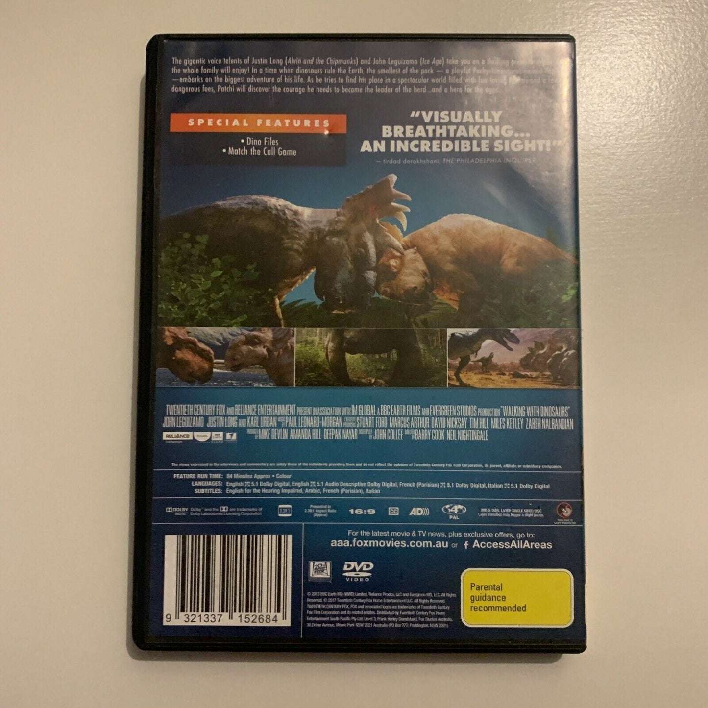 Walking With Dinosaurs - The Movie (DVD, 2013) BBC Region 4&2