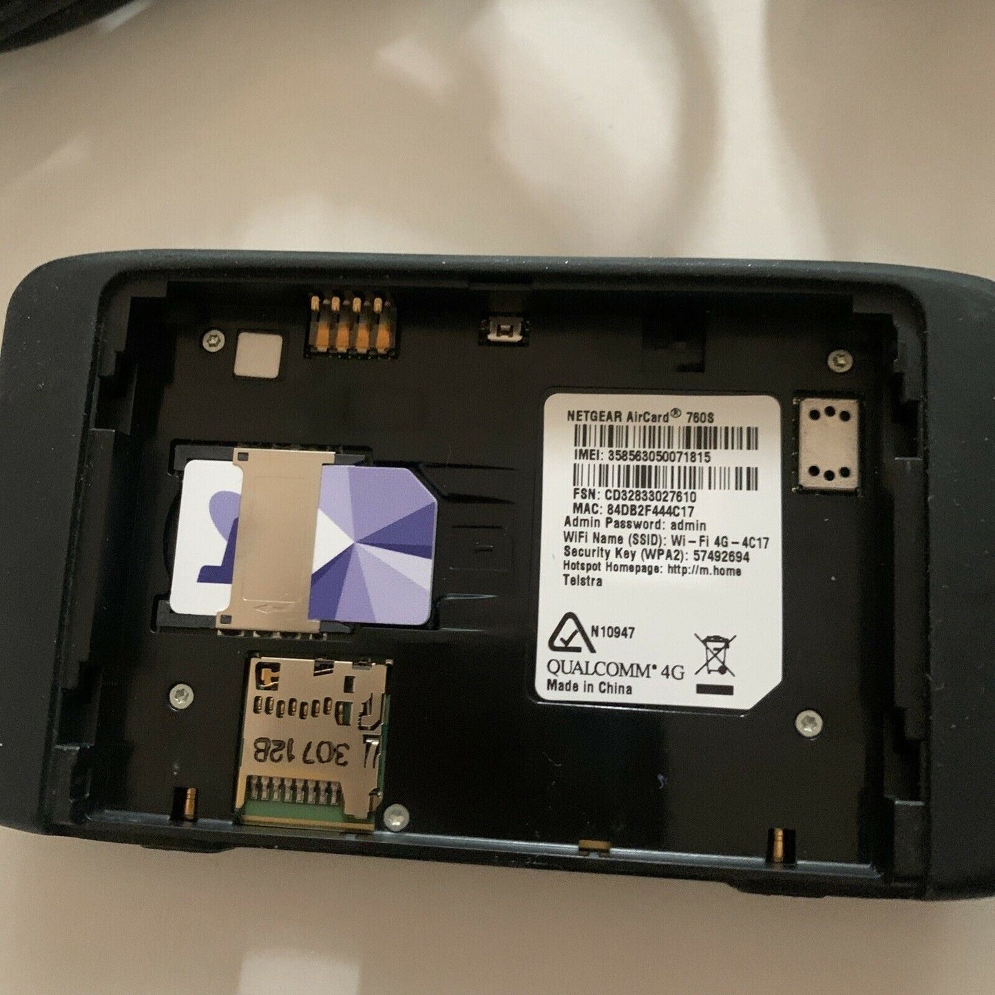 Telstra Netgear AirCard 760S 4G Wireless Modem *Telstra Locked*