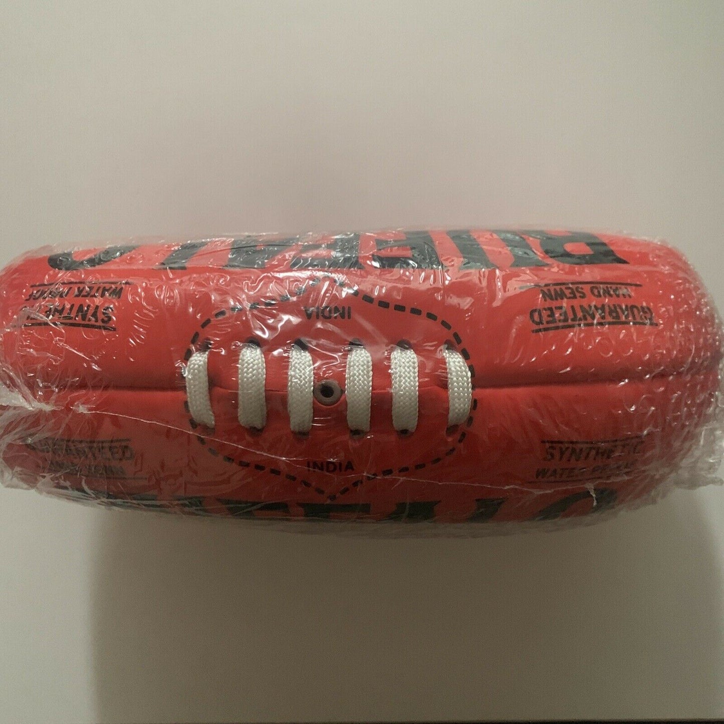 *New* Buffalo Brand Soft Touch PVC Midi Size 24cm Red Aussie Rules Football
