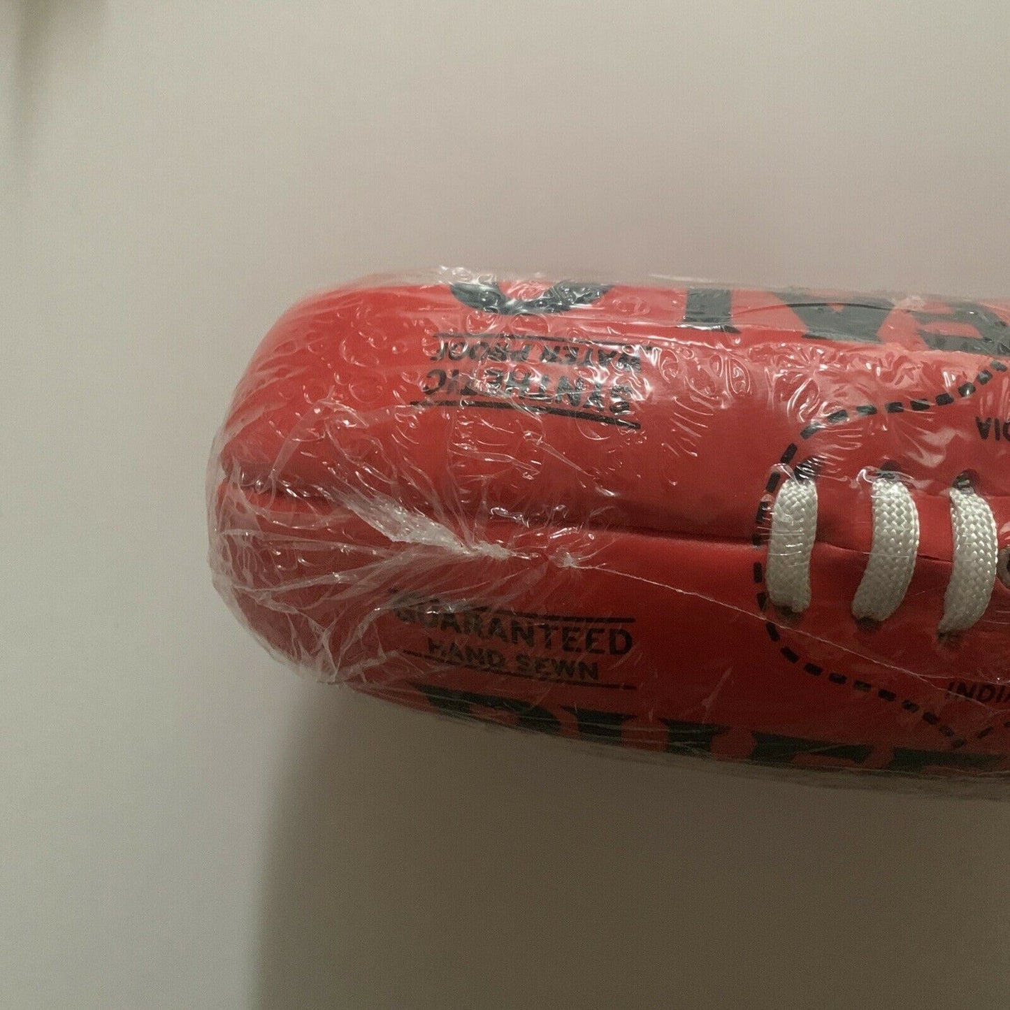 *New* Buffalo Brand Soft Touch PVC Midi Size 24cm Red Aussie Rules Football
