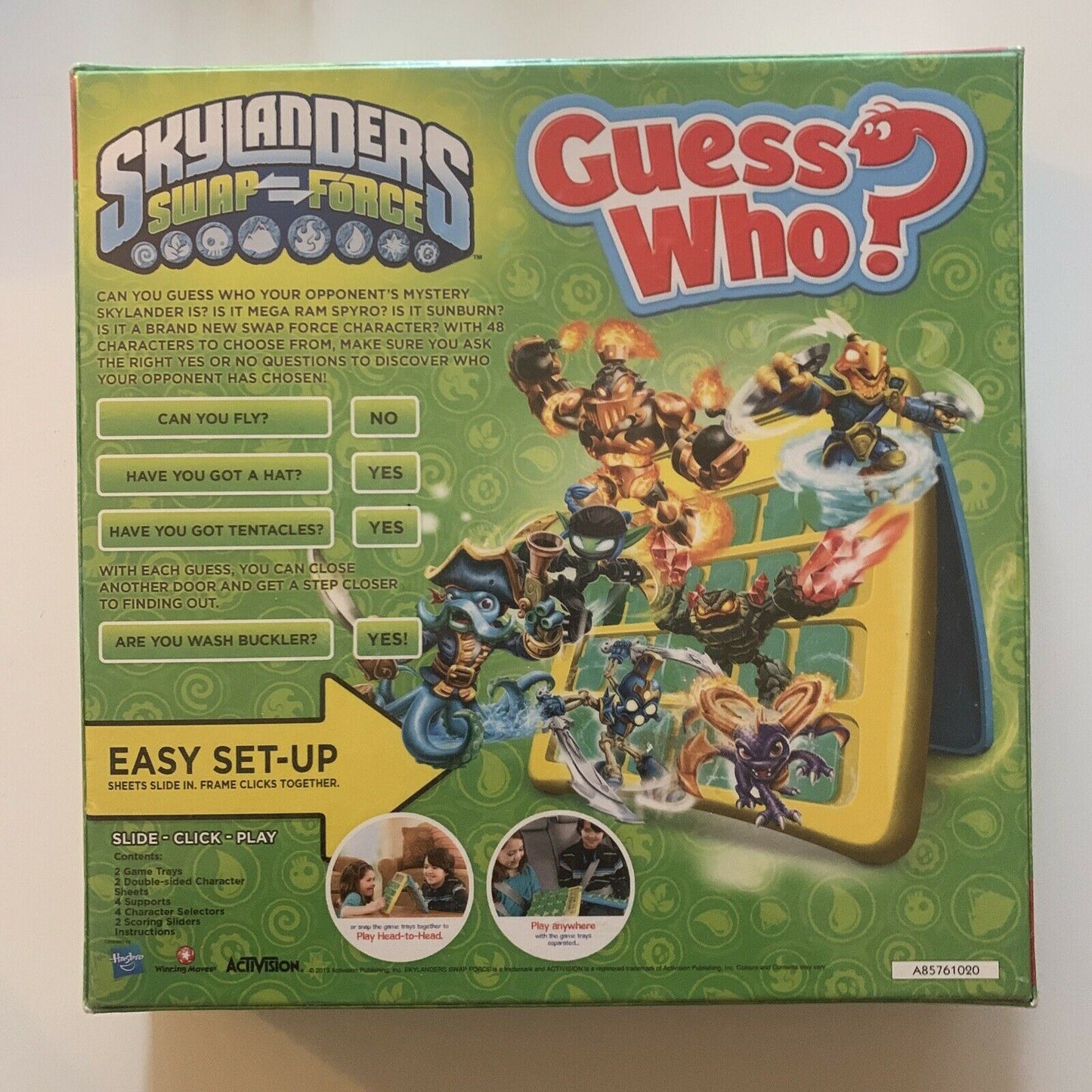 *New Sealed* Skylanders Swap Force 'Guess Who' Board Game Puzzle